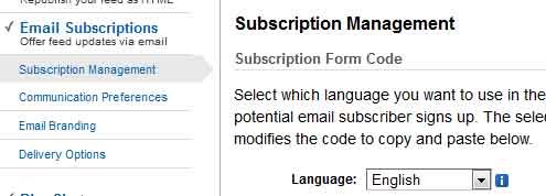 Adding feedburner subscribe box