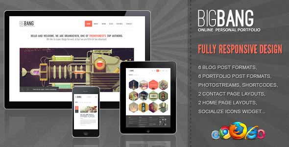 Big bang top popular wordpress theme