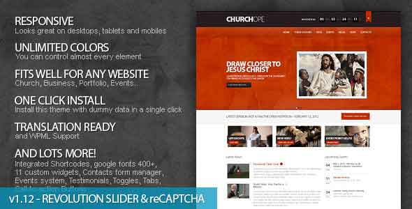 Church Hope - Responisve multipurpose theme