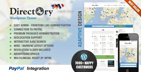 top selling directory theme