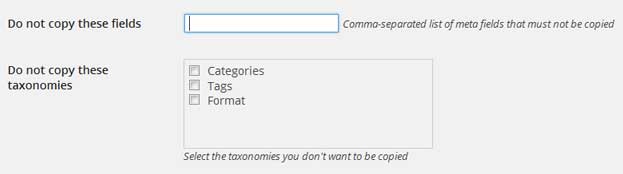 Duplicating taxonamy in wordpress post