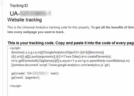 installing Analytics tracking code in wordpress
