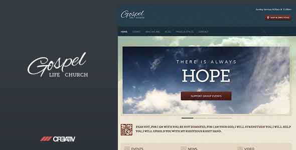 responsive church wordpress theme