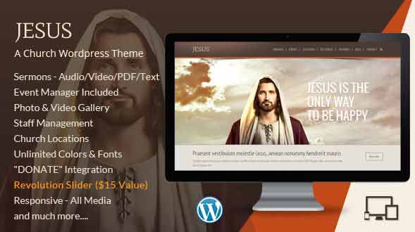 Jesus wordpress theme download