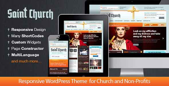 Saint church non profit theme