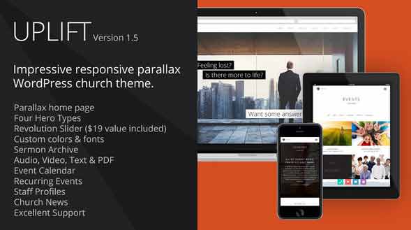 responsive wordpres theme for churches